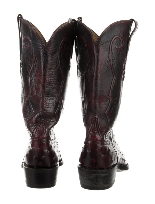 Lucchese Ostrich Western Boots