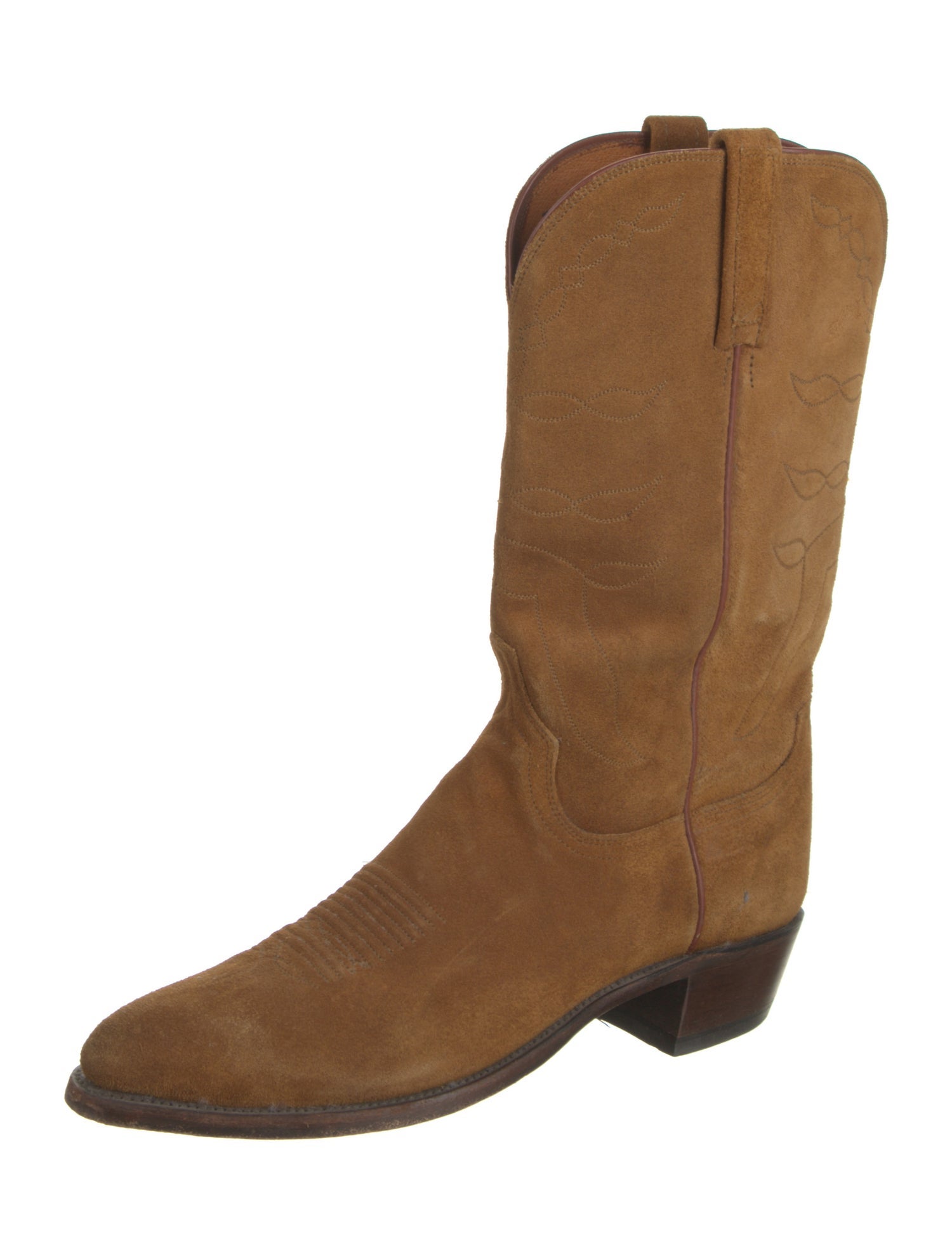 Lucchese Suede Western Boots