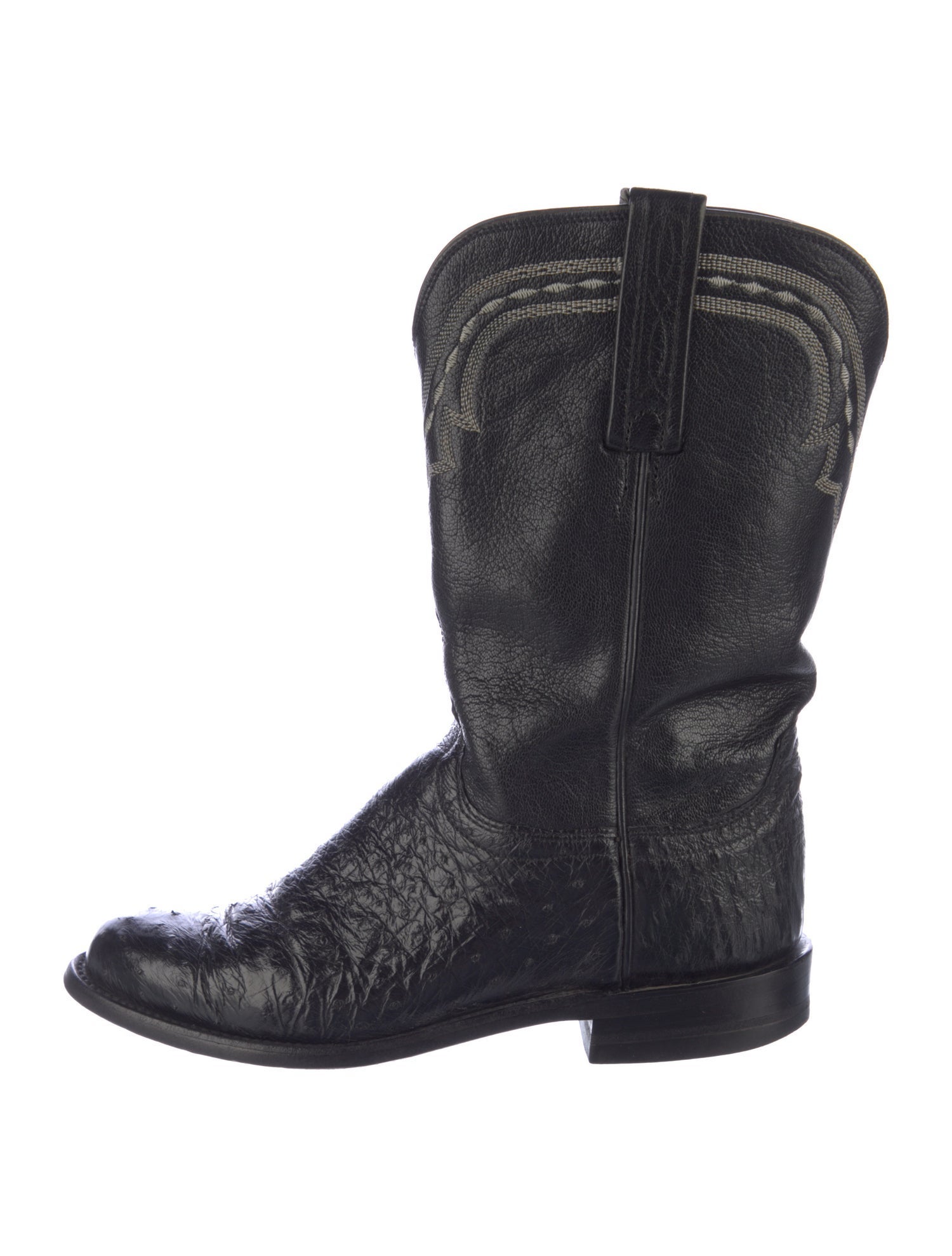 Lucchese Ostrich Western Boots