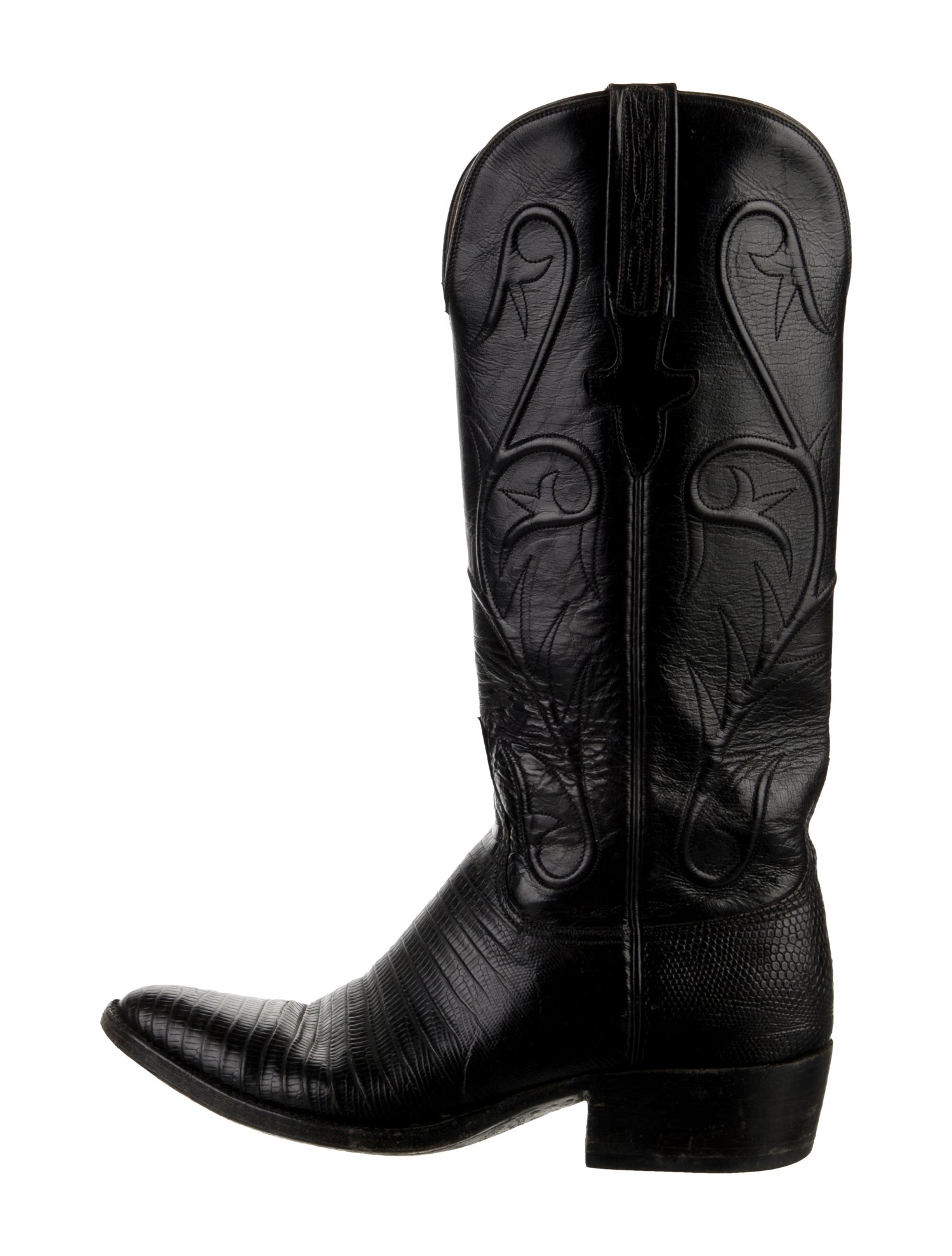 Lucchese Embossed Leather Western Boots