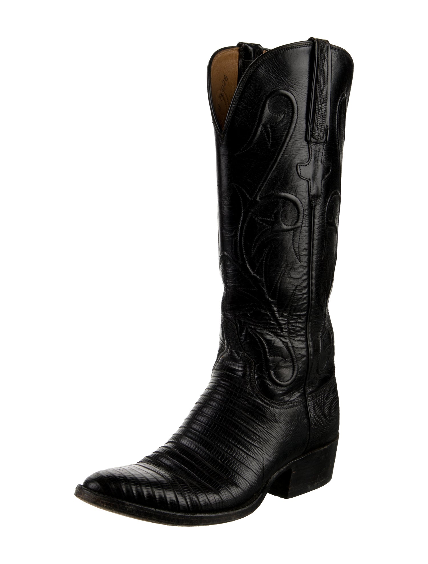Lucchese Embossed Leather Western Boots
