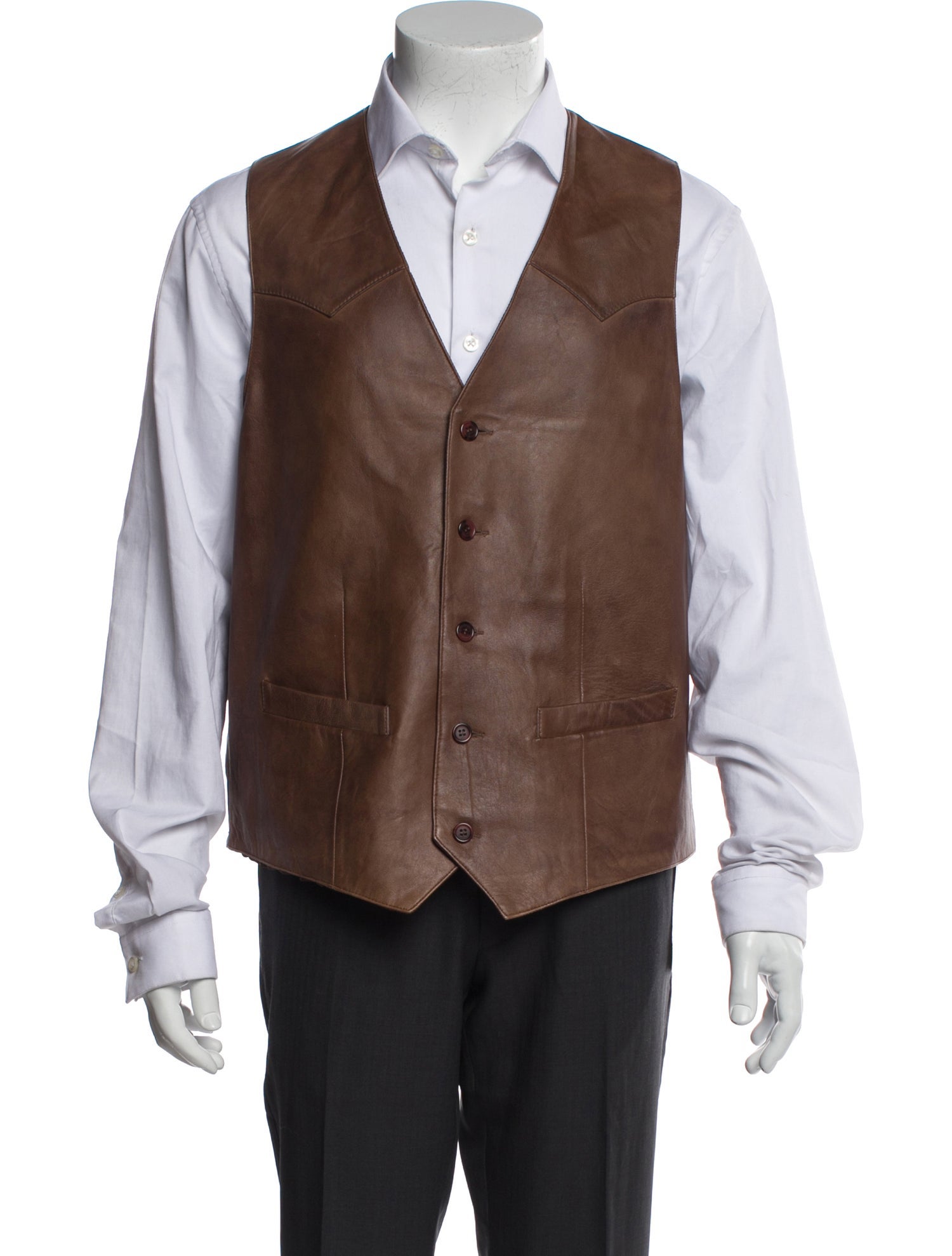 Lucchese Leather Suit Vest