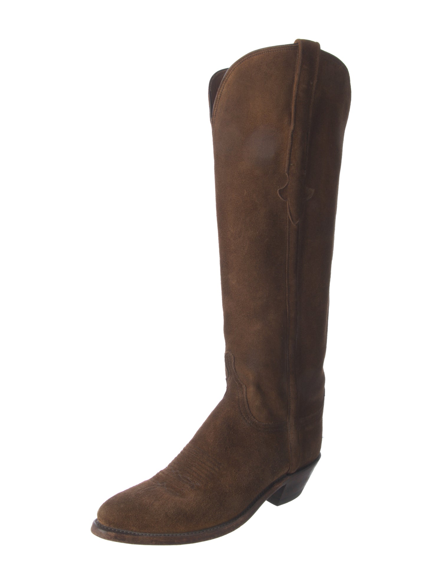 Lucchese Suede Riding Boots