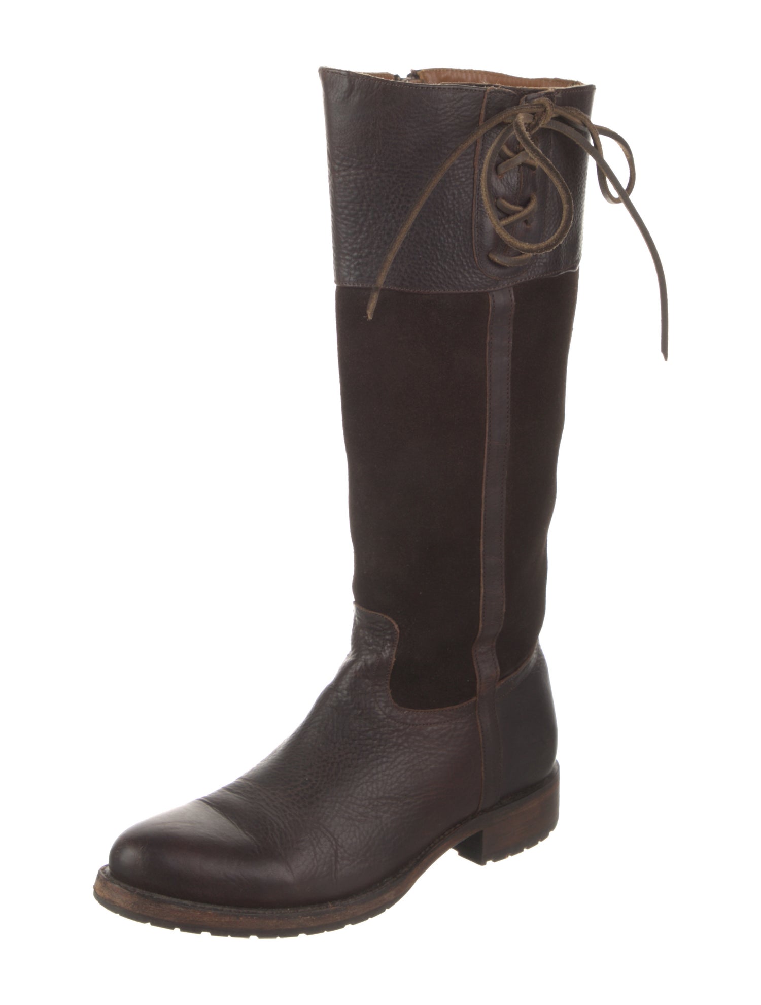 Lucchese Suede Riding Boots
