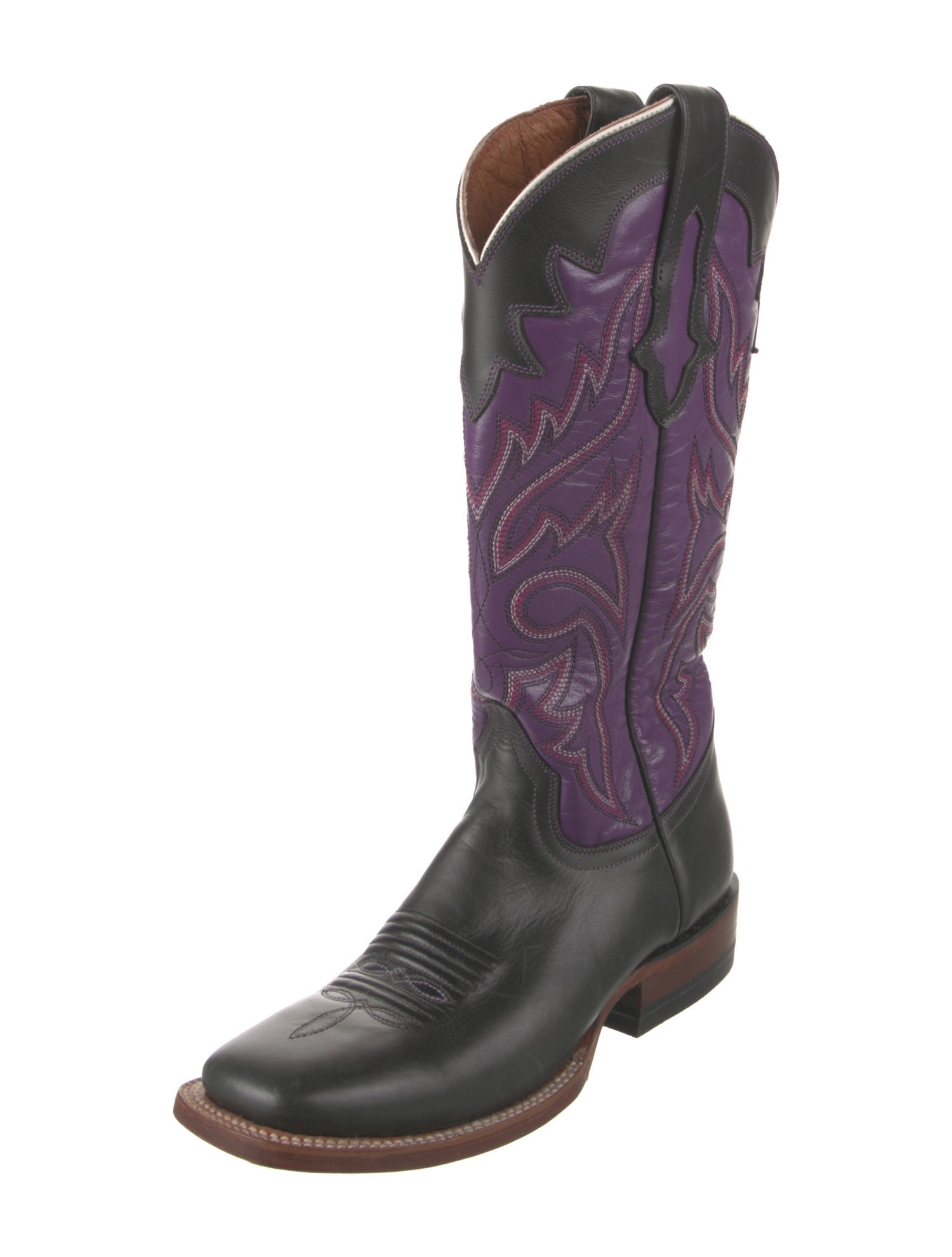 Lucchese Leather Printed Western Boots