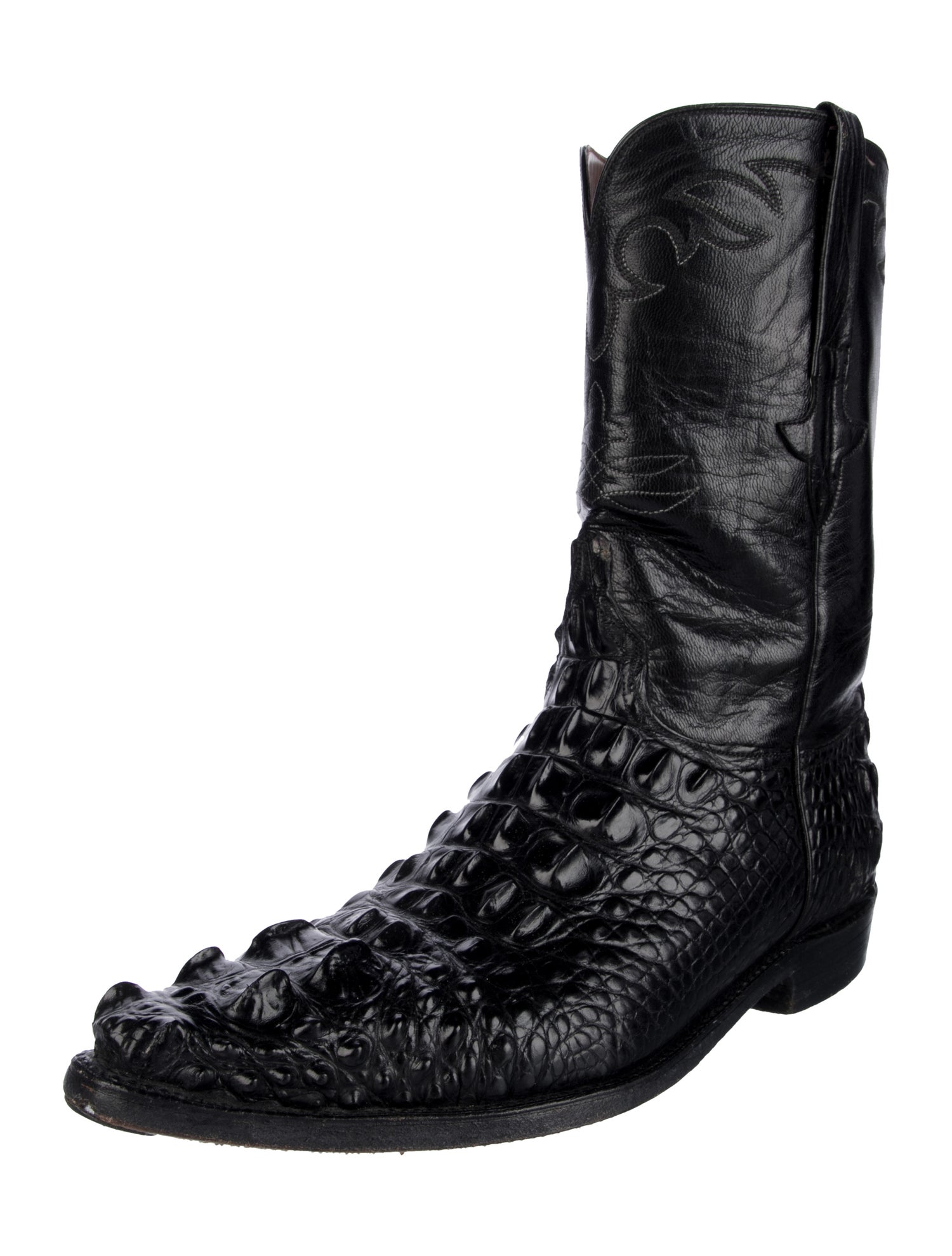 Lucchese Crocodile Western Boots