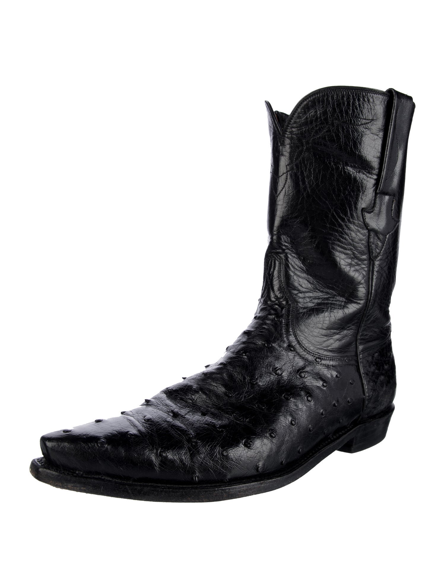 Lucchese Ostrich Western Boots