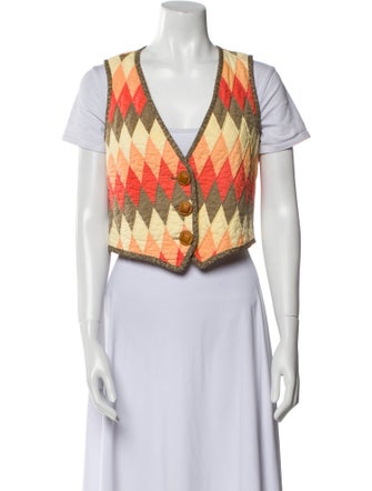 Lady Lancaster Printed Vest