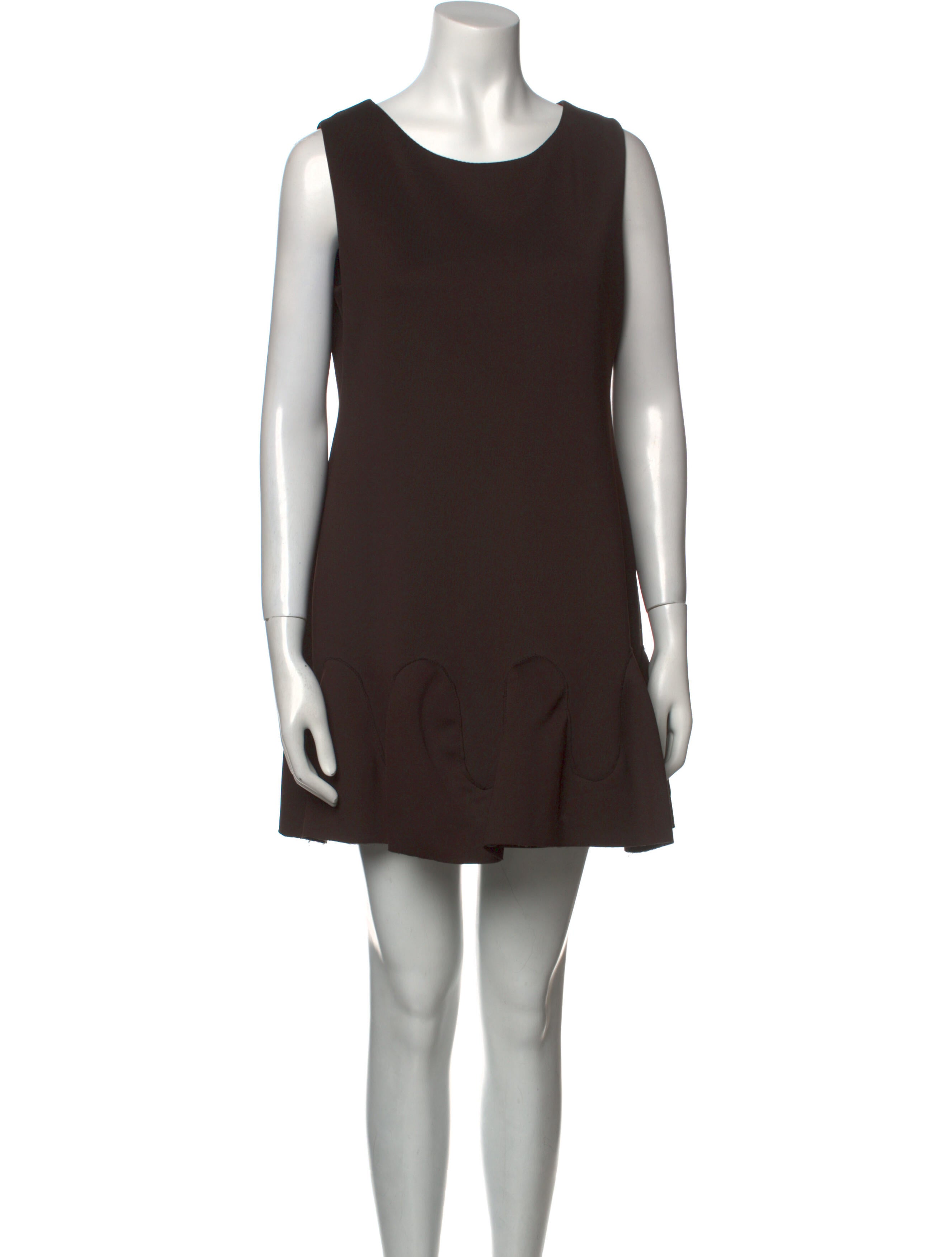 Leal Daccarett Scoop Neck Mini Dress