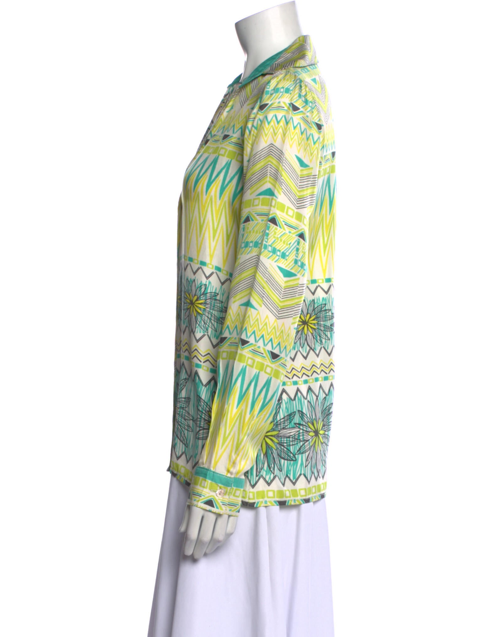 Leal Daccarett Printed V-Neck Tunic