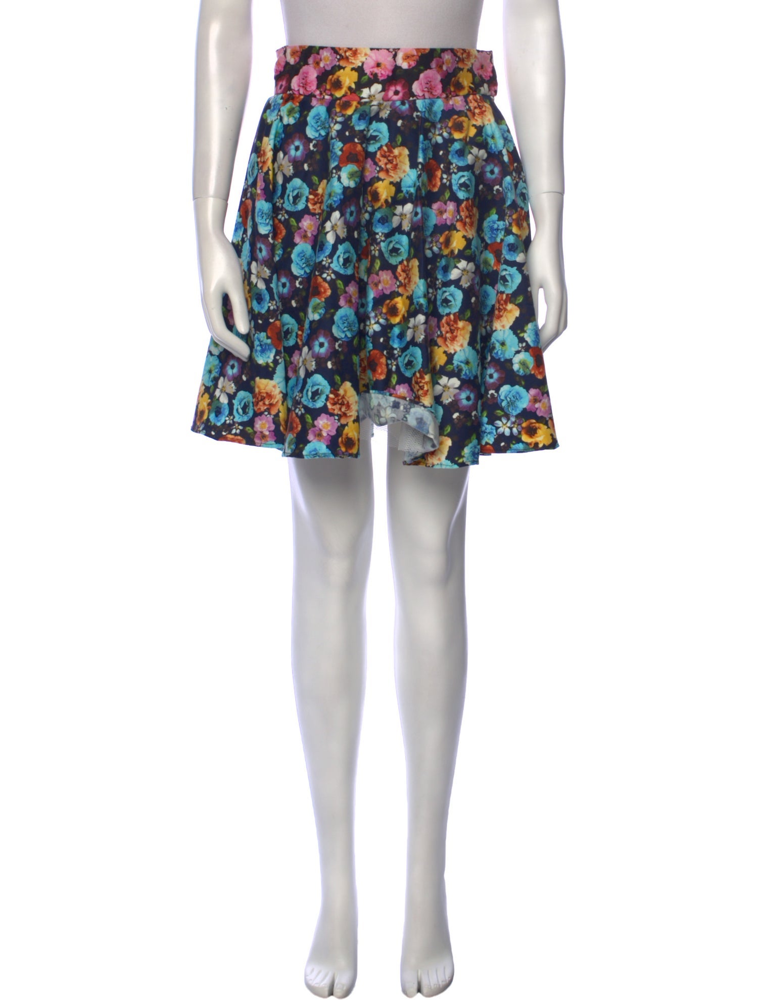 Leal Daccarett Floral Print Mini Skirt