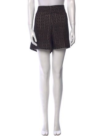 Leal Daccarett Lace Pattern Mini Shorts