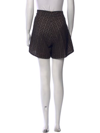 Leal Daccarett Lace Pattern Mini Shorts