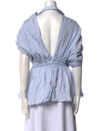 Leal Daccarett Three-Quarter Sleeve Crop Top