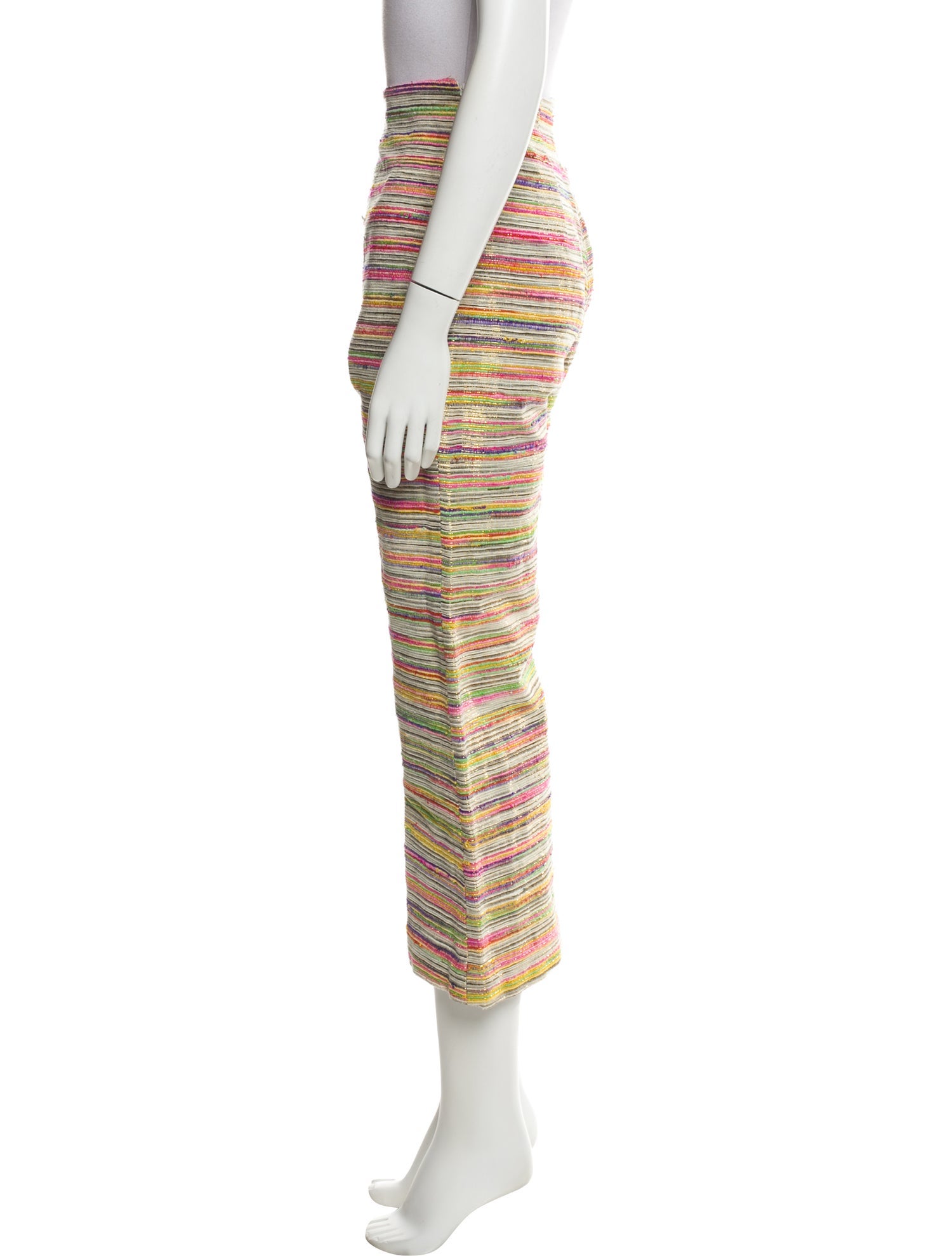 Leal Daccarett Striped Wide Leg Pants