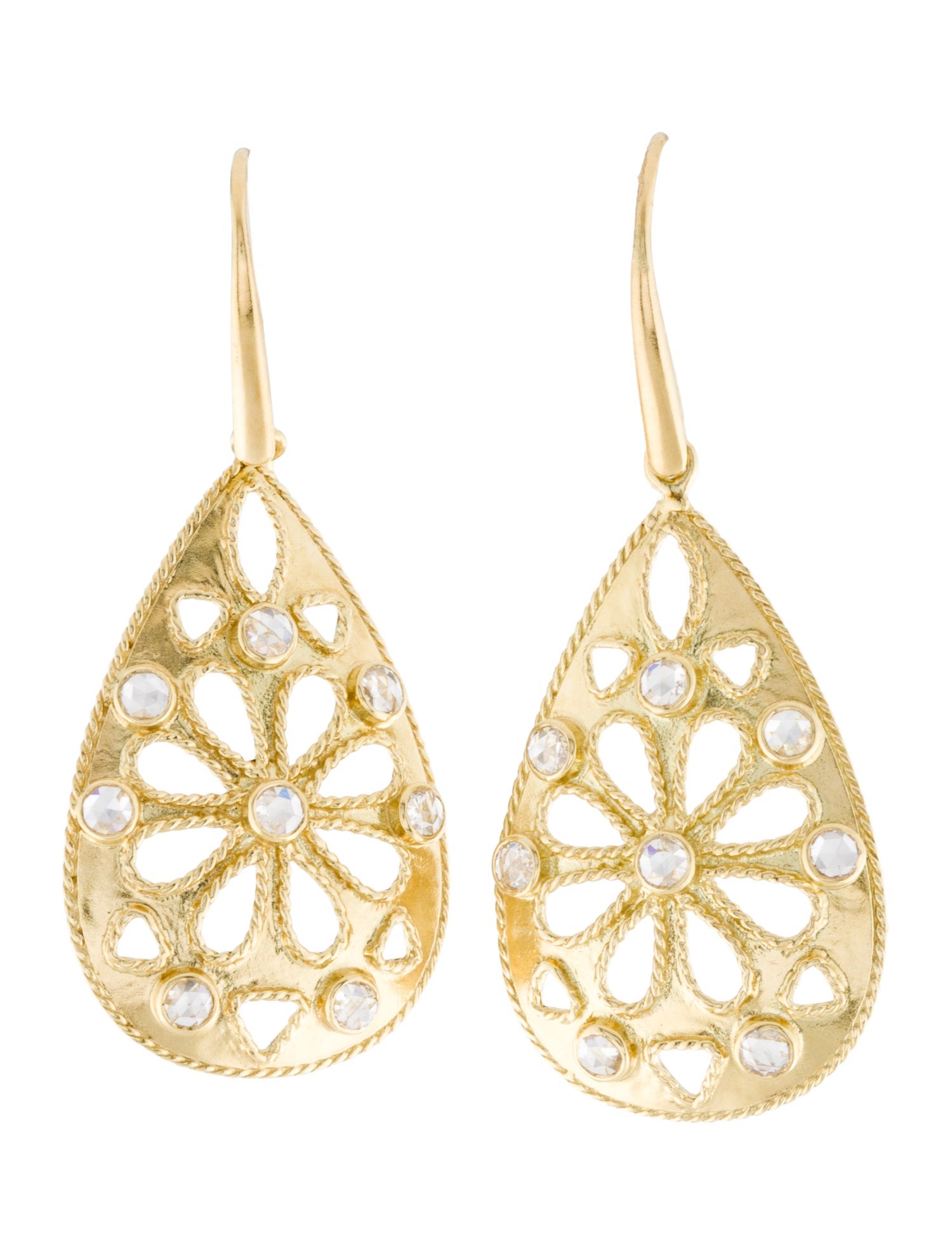 Legend Amrapali 18K Diamond Shevanti Teardrop Earrings