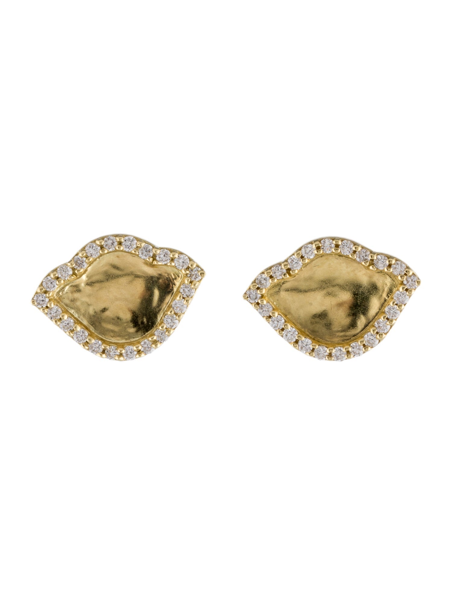 Legend Amrapali 18K Diamond Lotus Stud Earrings