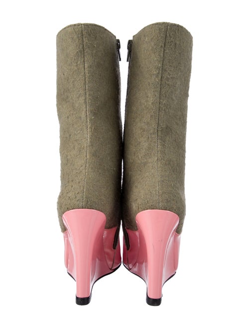 Leandra Medine Wool Colorblock Pattern Sock Boots
