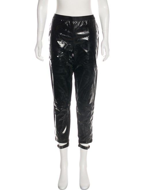 Les Chiffoniers Patent Leather Mid-Rise Straight-L