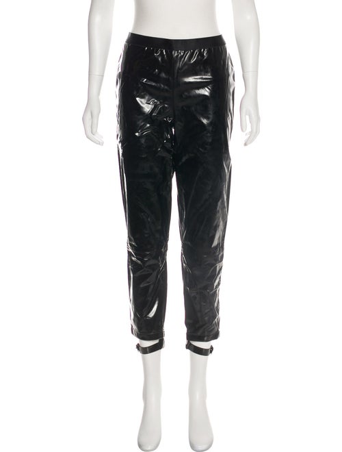Les Chiffoniers Patent Leather Mid-Rise Straight-L