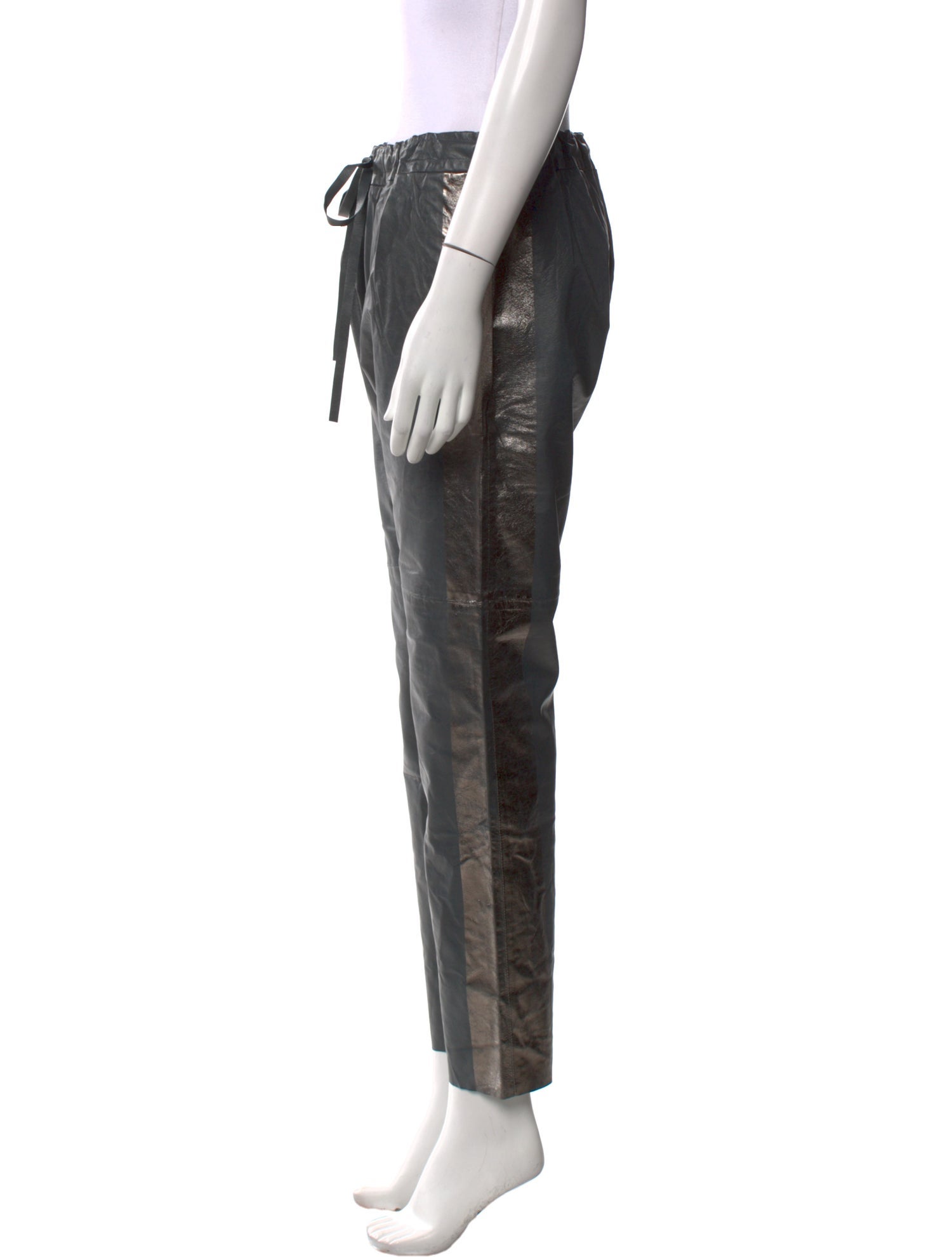 Les Chiffoniers Leather Skinny Leg Pants