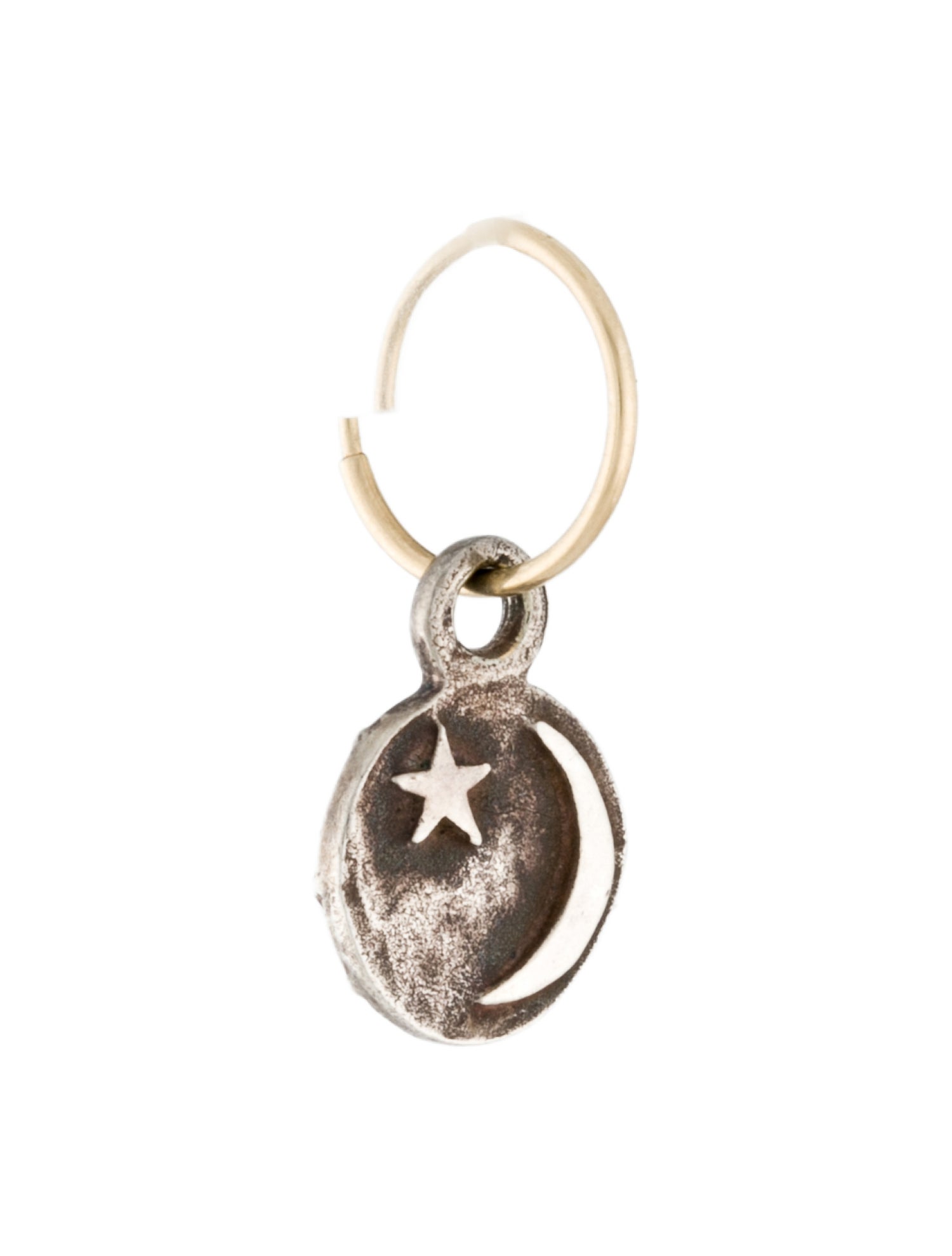 Lee Brevard Endless Hoop Charm Single Earring