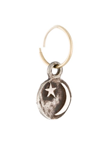 Lee Brevard Single Earring Endless Hoop Charm