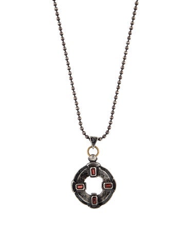 Lee Brevard Pendant Necklace 1.48ctw Garnet