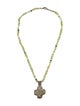 Lee Brevard Crystal & Stone Beaded Pendant Necklace