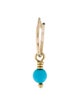 Lee Brevard Turquoise Bead Single Drop Earring