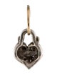 Lee Brevard Two-Tone Heart Drop Single Earring