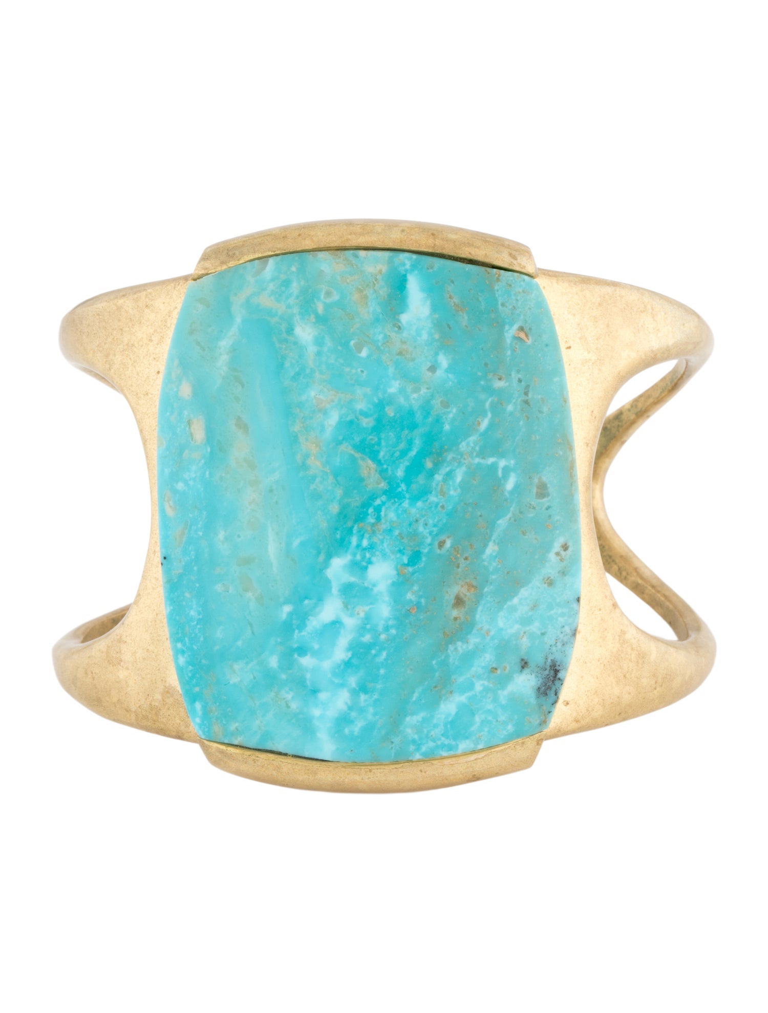 Lisa Eisner Kingman Turquoise Frizzle Crisp Cuff Bracelet