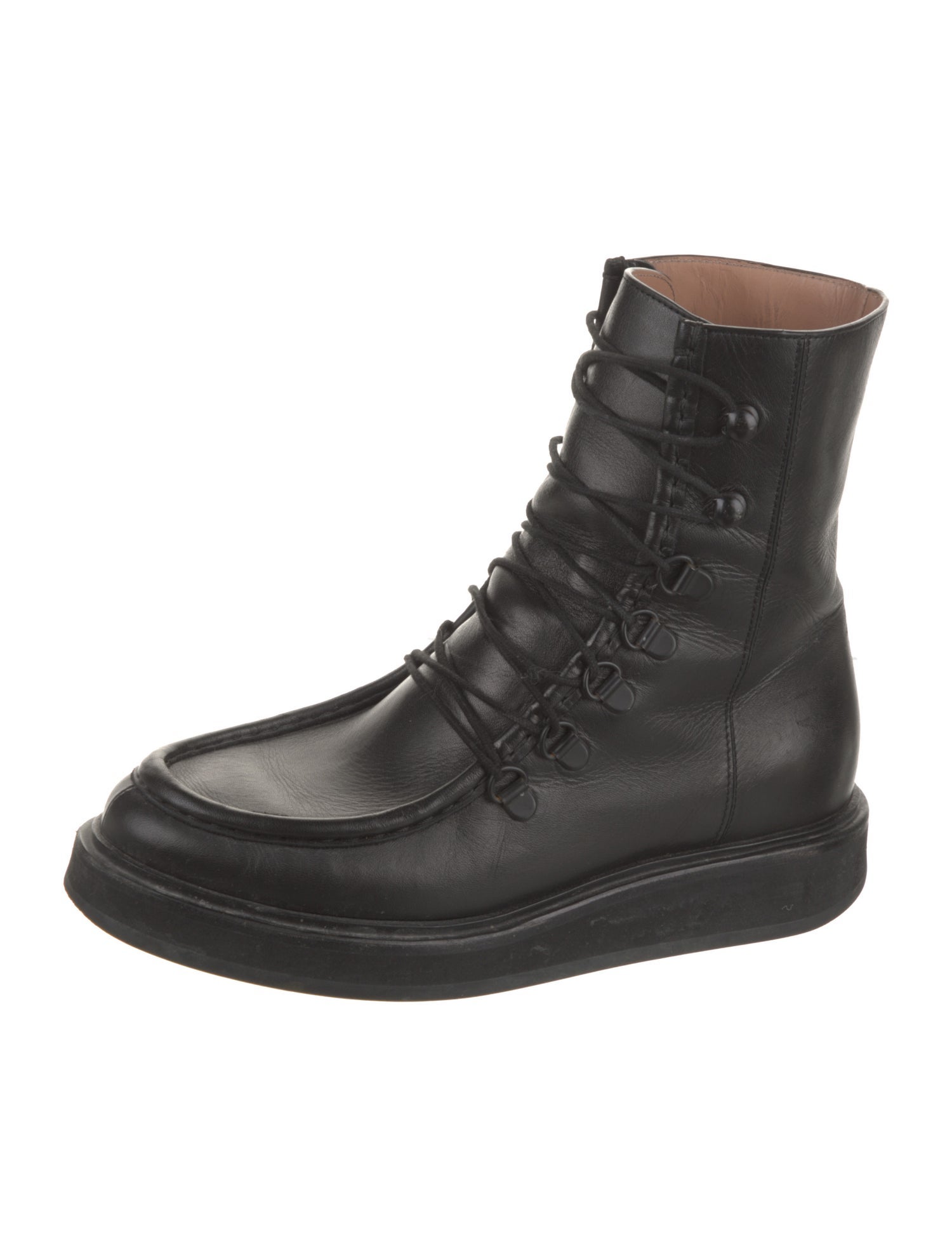 Legres Leather Combat Boots