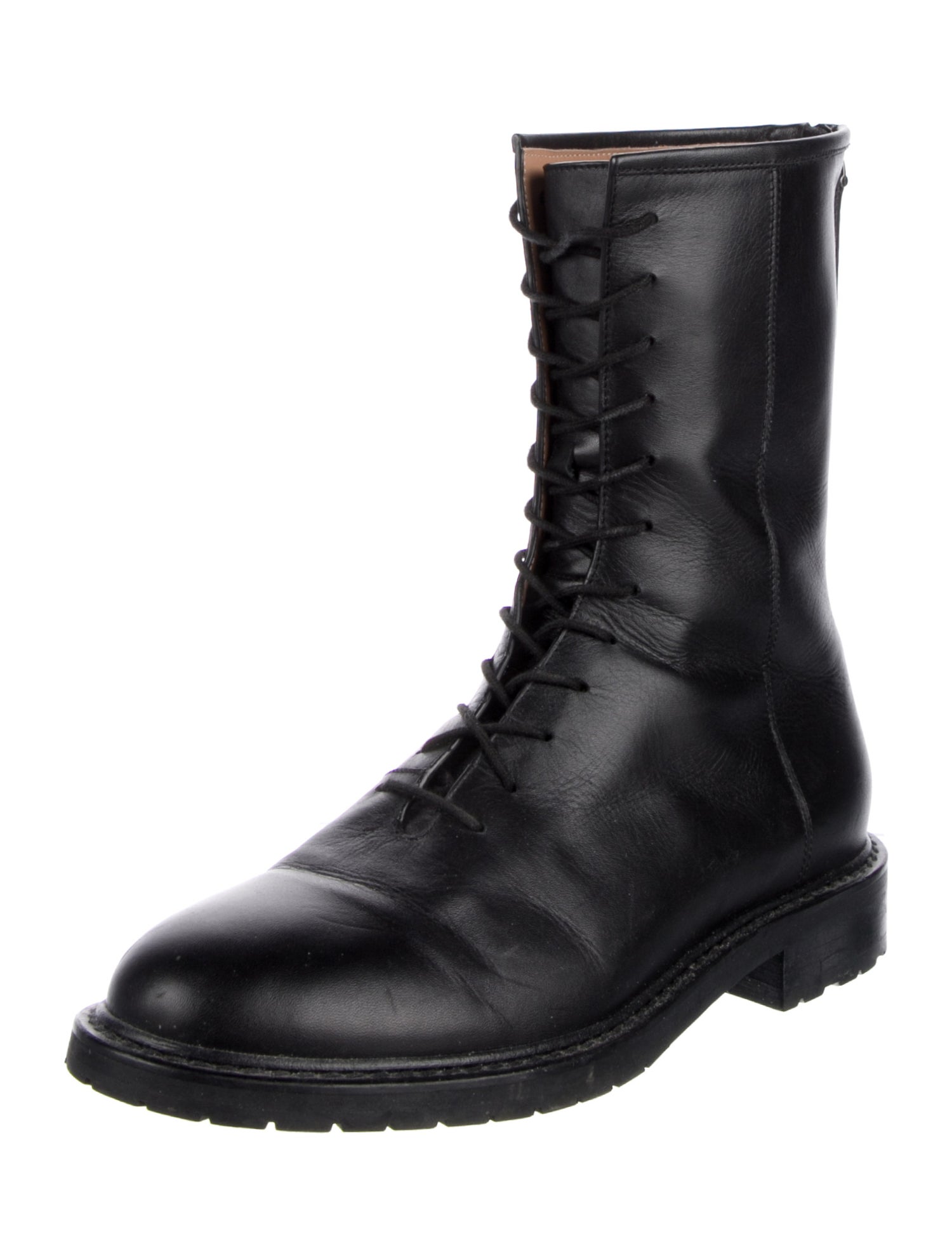 Legres Leather Combat Boots
