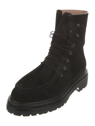Legres Suede Combat Boots