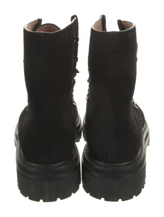 Legres Suede Combat Boots