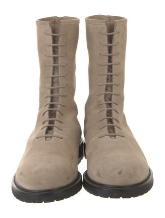Legres Suede Combat Boots