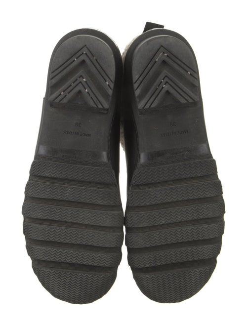 Legres Leather Fur Trim Rain Boots