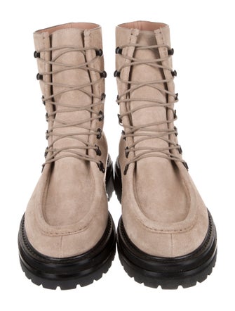 Legres Suede Combat Boots