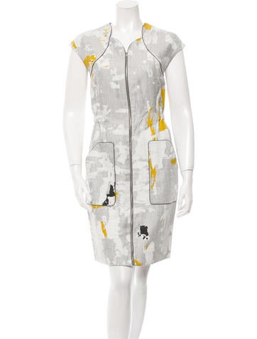 Lela Rose Printed Sheath Dress