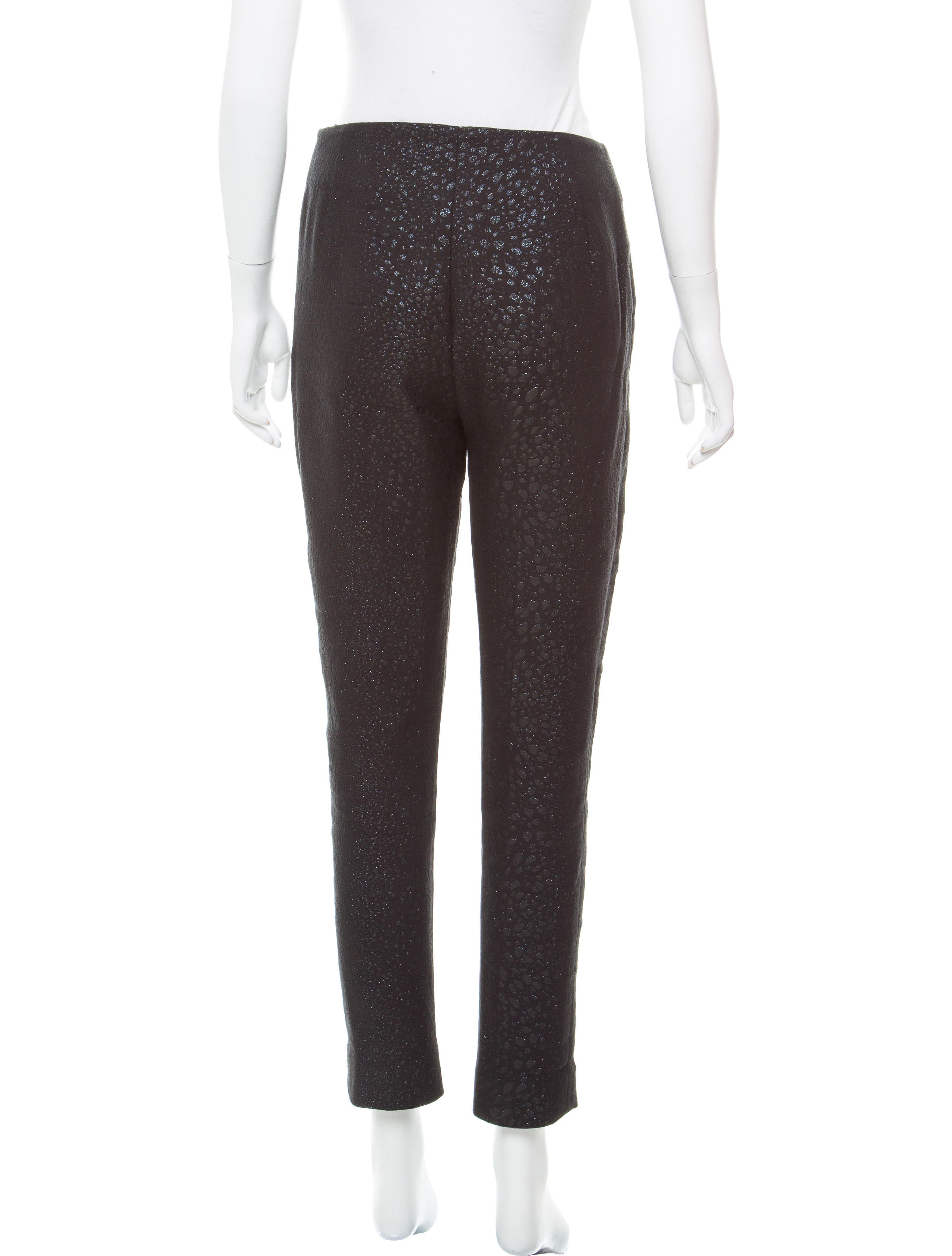 Lela Rose Jacquard MidRise Pants Pants LEL25669 The RealReal