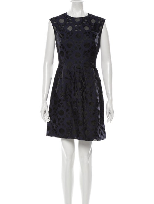 Lela Rose Animal Print Mini Dress Rose