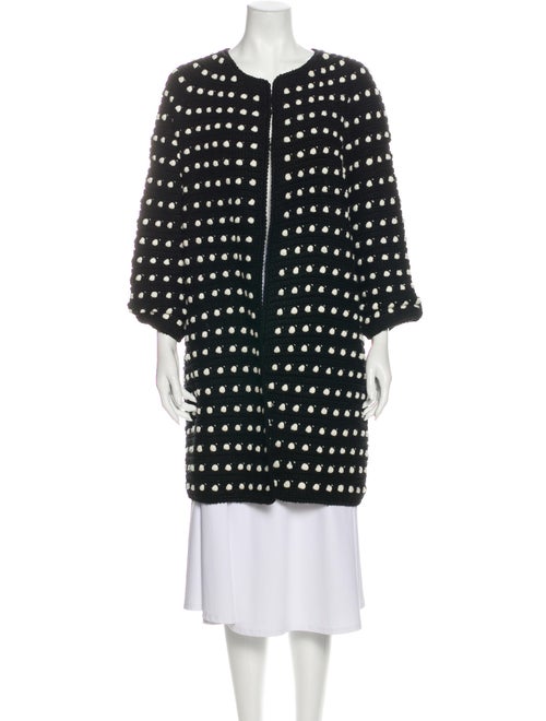 Lela Rose Polka Dot Print Coat Rose