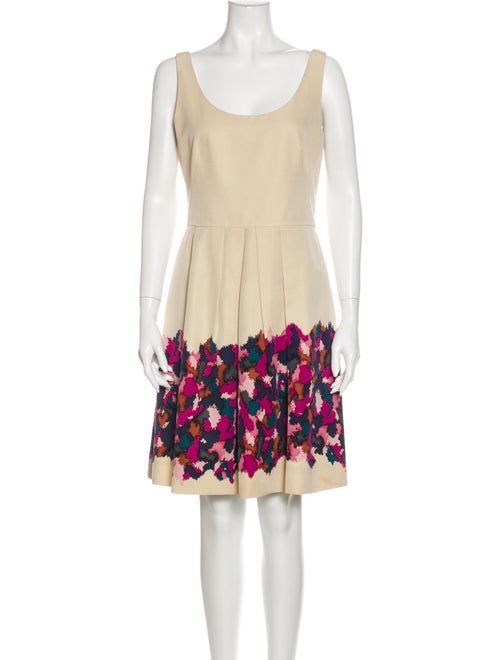 Lela Rose Silk Knee-Length Dress Rose