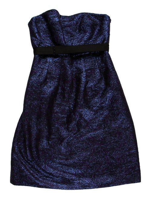 Lela Rose Strapless Mini Dress Rose