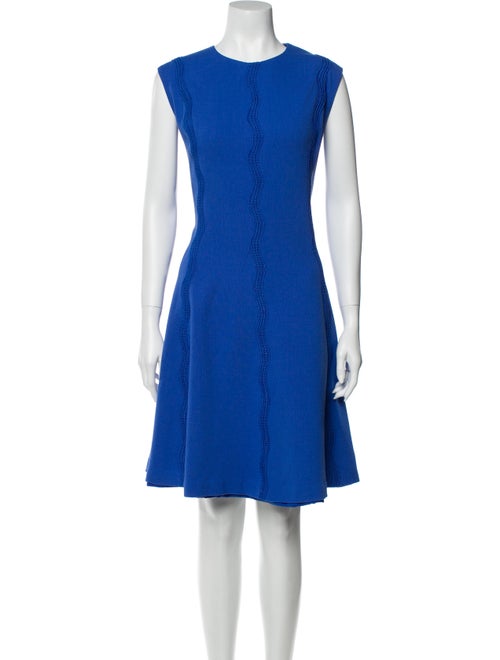 Lela Rose Wool Knee-Length Dress Rose