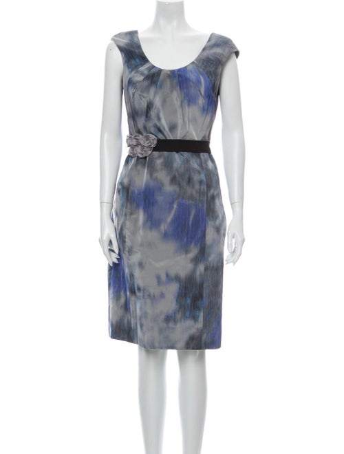 Lela Rose Silk Knee-Length Dress Rose