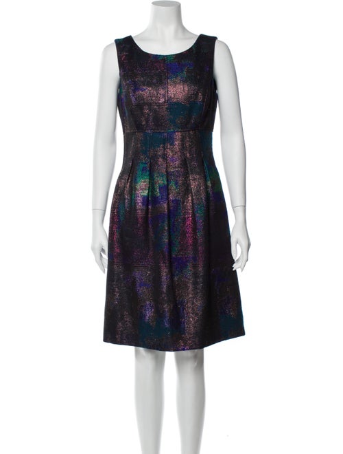 Lela Rose Printed Knee-Length Dress Rose