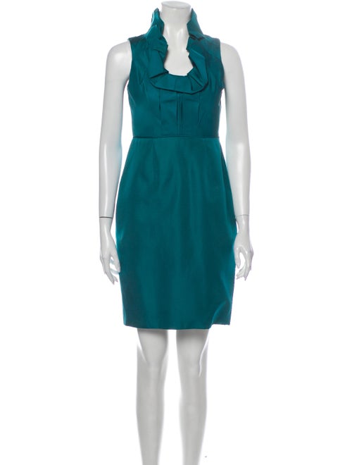 Lela Rose Silk Mini Dress Rose