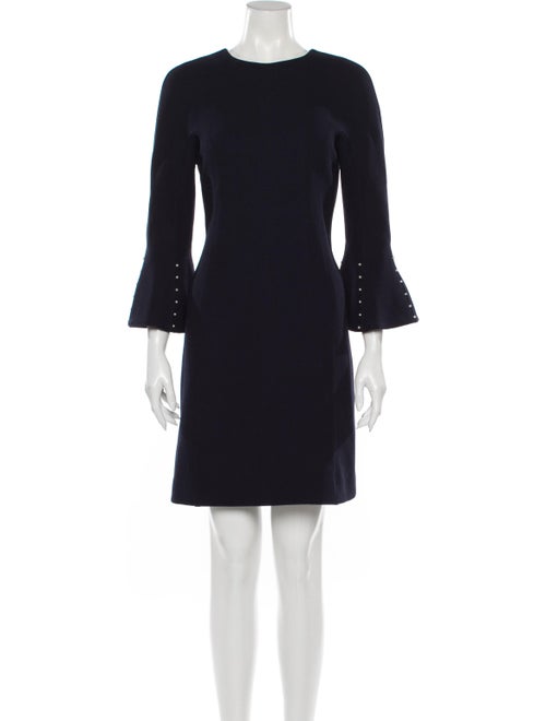 Lela Rose Wool Mini Dress Rose